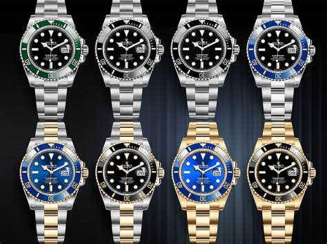 rolex submariner all models.